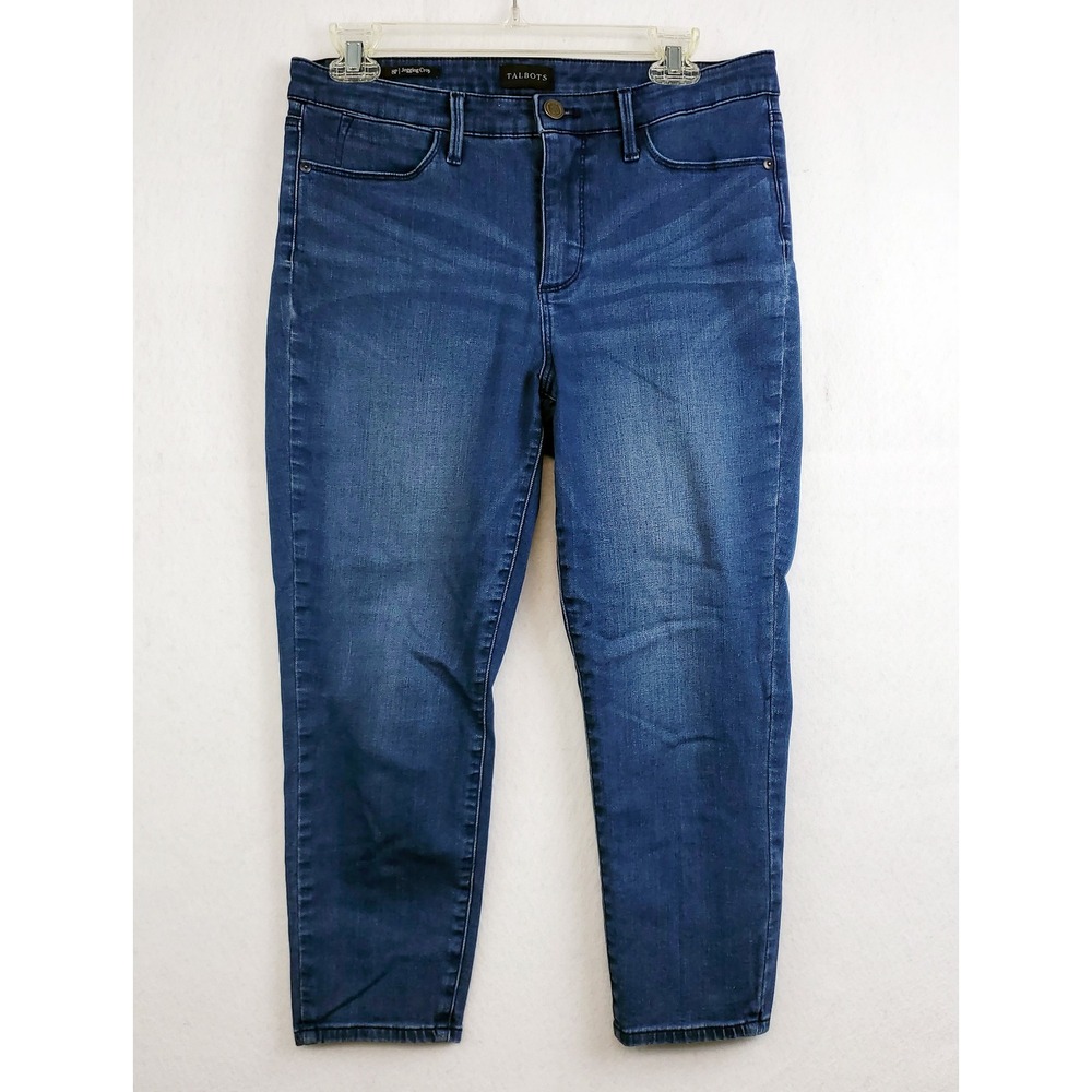 Talbots Jegging Crop Jeans Blue Denim Stretch Women's Size 8P